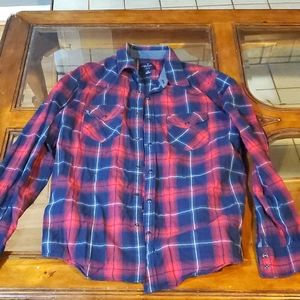 Button down with snaps